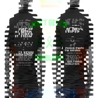 Don't Get On My Nerves Palsy Awareness Cerebral Palsy Men's T-shirt Back Print | Mazezy