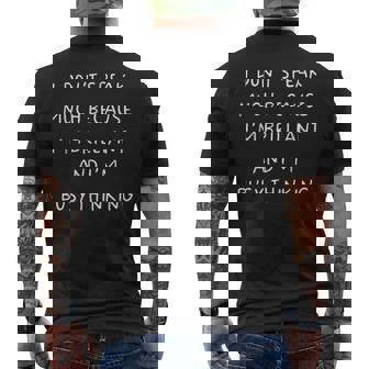 I Don't Speak Much Autistic Autism Awareness Men's T-shirt Back Print - Monsterry