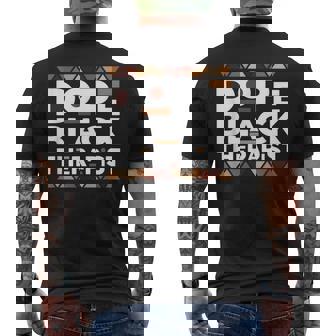 Dope Black Therapist Black History Melanin Therapist Men's T-shirt Back Print - Thegiftio