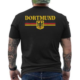 Dortmund Germany Flag Dortmund Men's T-shirt Back Print - Thegiftio UK