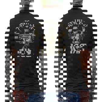 Dost Thou Even Hoist Medieval Knight Gym Workout Lift Men's T-shirt Back Print - Monsterry