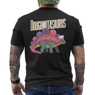 Doughnut Dino T-Rex Baking Dinosaur Donut Men's T-shirt Back Print | Mazezy