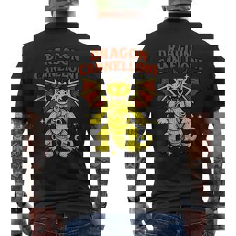 Dragon Cannelloni 面白いイタリアンブレインロットパスタスラングミーム メンズTシャツ バックプリント - Kawaiitshirt
