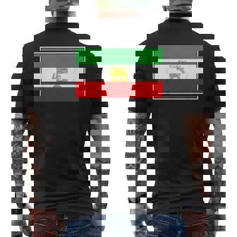 Drapeau Du Lion Et Duoleil De L'iran 1964-1980 T-shirt imprimé au dos - Cadeauxyz