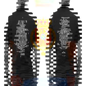 Drapeau Espagnol Couronne Patriotique Espagne T-shirt imprimé au dos - Cadeauxyz