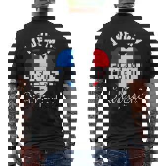 Drapeau France Boyfriend T-shirt imprimé au dos - Cadeauxyz