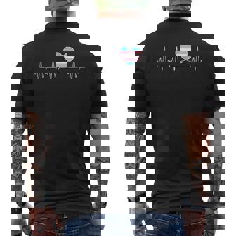 Drapeau Transgender En Forme De Cœur Pour Trans Et Pride Transgender T-shirt imprimé au dos - Cadeauxyz