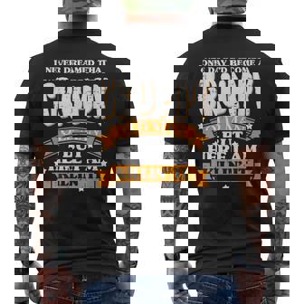 Never Dreamed Grumpy Old Man Fathers Day Grandpa Men Men's T-shirt Back Print - Monsterry