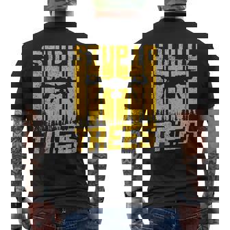 Drone Shirts For Men Drone Pilot Stupid Trees Men's Back Print T-Shirt | Mazezy