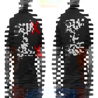 Drum And Bass Rum & Ass Men's Back Print T-Shirt | Mazezy