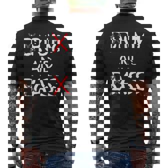 Drum And Bass Rum And Ass Lovers Men's Back Print T-Shirt | Mazezy