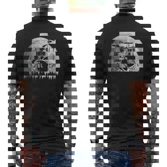 Drums For Men Drumsticks Vintage Rock Men's Back Print T-Shirt | Mazezy