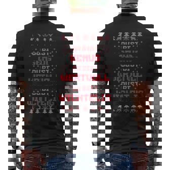 Du Bist Genug Und Wichtelig Wortwitz Weihnachten T-Shirt mit Rückendruck - Seseable