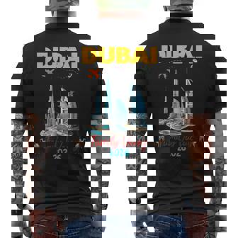 Dubai Family Friends Vacation 2026 Birthday Group Men's T-shirt Back Print | Seseable UK