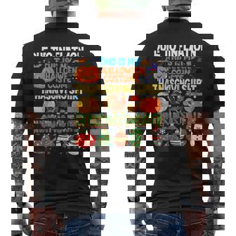 Due To Inflation Holiday Costume Sweater Men's T-shirt Back Print | Mazezy