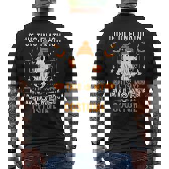 Due To Inflation This Is My Halloween Costume Ghost Men's T-shirt Back Print | Mazezy