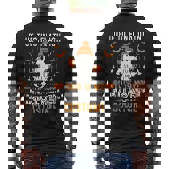 Due To Inflation This Is My Halloween Costume Halloween Men's T-shirt Back Print - Monsterry