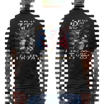 Eagle And Flag 250 Years 1776-2026 250Th Birthday Men's T-shirt Back Print - Thegiftio