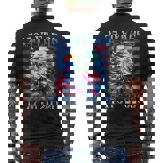 Eagle And Flag 250 Years 1776 2026 250Th Birthday Party Men's T-shirt Back Print - Thegiftio