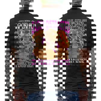 Easily Distracted By Small Wieners Offensive Dachshund Men's T-shirt Back Print - Monsterry