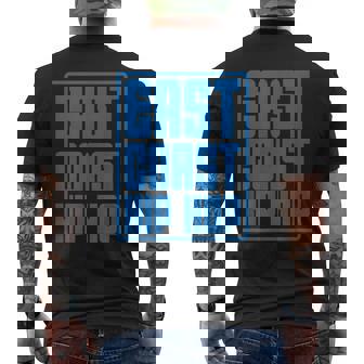 East Coast Hip Hop Vibes Classic Rap Beats Men's Back Print T-Shirt | Mazezy