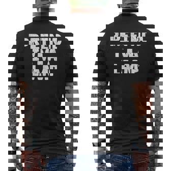 Easy Lazy Halloween Costume Pretend I'm A Lamp Men's T-shirt Back Print | Seseable FR