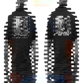 Eat Your Protein Anime Gym Manga Bodybuilding Fitness Anime Men's T-shirt Back Print | Seseable CA