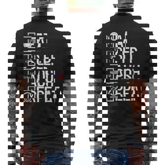 Eat Sleep Apush Repeat Ap Us History Apush Men's T-shirt Back Print - Thegiftio