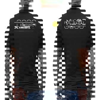 Eat Sleep Tennis Repeat Ball For Tennis Lovers Men's T-shirt Back Print - Thegiftio