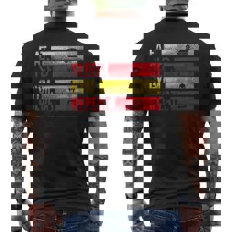 Eatleep Gym Repeat Repetición Para Deportes De Fuerza Y Fitness Camiseta Hombre Estampado Espalda - Regaloses