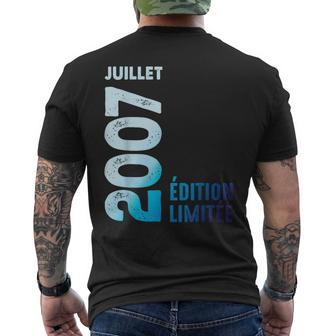 Édition Limitée 2007 Juillet 2007 Rétro Année 2007Intage 2007 T-shirt imprimé au dos - Cadeauxyz