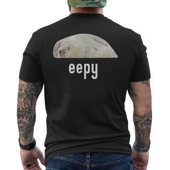 Eepy Seal Silly Sleepy Seal Meme Men's T-shirt Back Print - Thegiftio UK