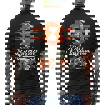 Eight 8Th Birthday Boy Football 8 Year Old Sports Party Men's T-shirt Back Print | Seseable UK