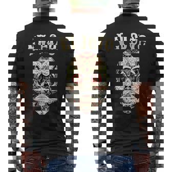 El Jefeugarkull Dia De Los Muertos El Jefe T-shirt imprimé au dos - Cadeauxyz