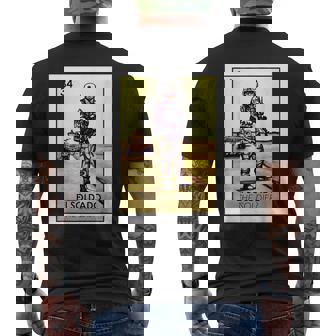 El Soldado Card Mexican Lottery Card Men's T-shirt Back Print - Thegiftio