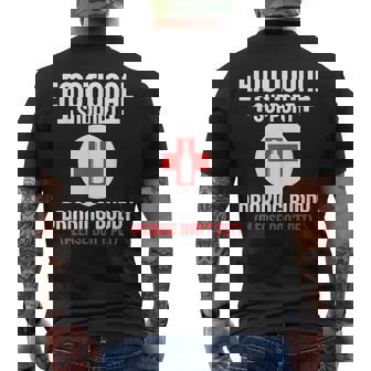 Emotionalupport Drinking Buddy Adultarcastic Humor メンズTシャツ バックプリント - Kawaiitshirt