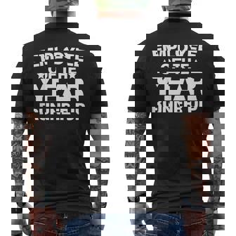 Employee Of The Year Runner Up Employees Appreciation Day Men's T-shirt Back Print - Monsterry