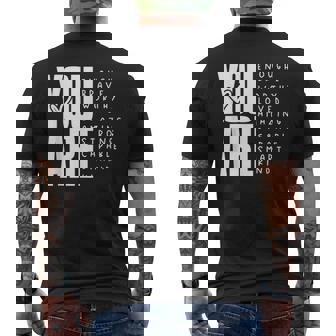 You Are Enough Brave Worthy Loved Amazing Strong Men's T-shirt Back Print - Thegiftio