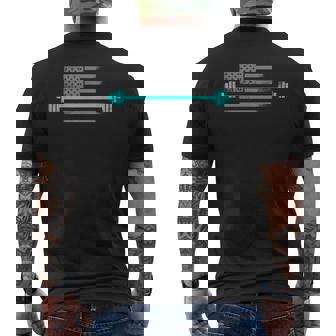 Entrenamiento De Gimnasio Para Hombre Con Bandera De Estados Unidos Camiseta Hombre Estampado Espalda - Regaloses