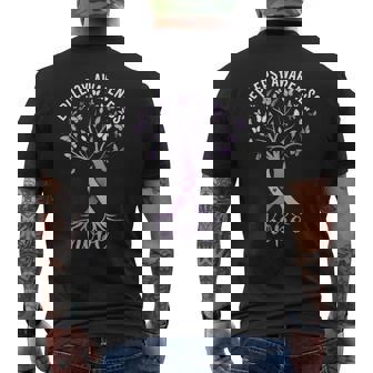 Epilepsy Awareness Month Hope Purple Ribbon Epilepsy Warrior Men's T-shirt Back Print | Seseable UK