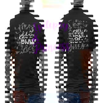 Epilepsy Picked The Wrong Princess Epilepsy Awareness Men's T-shirt Back Print | Mazezy