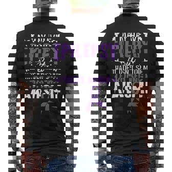 Epilepsy Warrior Fighter Apoya La Conciencia De La Epilepsia Púrpura Camiseta Hombre Estampado Espalda - Regaloses