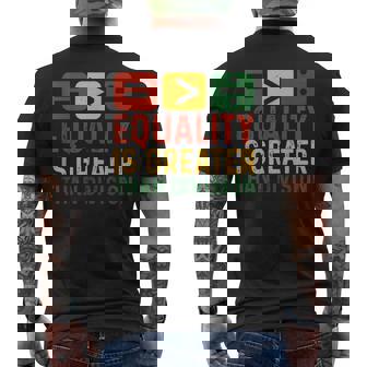 Equality Is Greater Than Division Black History Melanin Men's T-shirt Back Print | Seseable FR