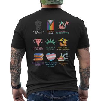 Equality Human Rights Words You Are Safe With Me Men's T-shirt Back Print | Mazezy