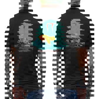 Escena De Película De Terror Clásica De Moda Estilo Retro Camiseta Hombre Estampado Espalda - Regaloses