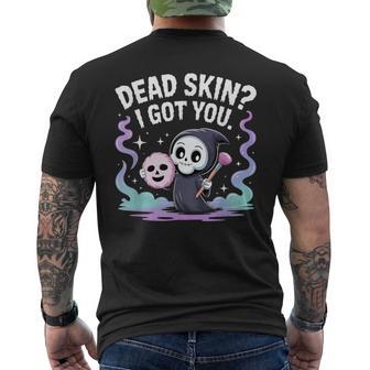 Esthetician Halloween Skincare Professionals And Dermatology Men's T-shirt Back Print - Thegiftio UK
