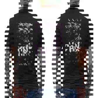 Esthétique De La Musique Phonk Agressive T-shirt imprimé au dos - Cadeauxyz