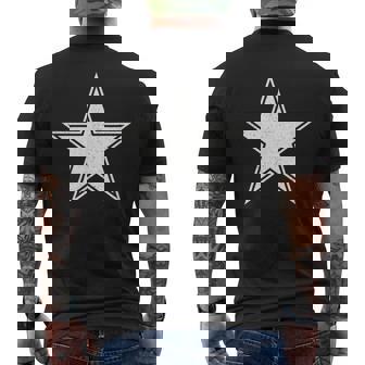 Estrella Blanca En Una Camiseta Hombre Estampado Espalda - Regaloses