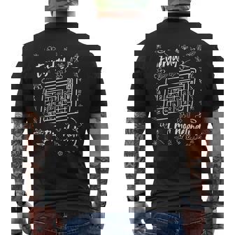 Everyday I'm Modeling Floral Speech Therapy SLP Pathologist Men's Back Print T-Shirt | Mazezy