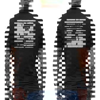 Everything Is Fine Trust Your Government Men's T-shirt Back Print - Monsterry